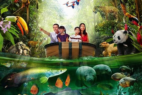 Singapore River Safari Theme Park Tours